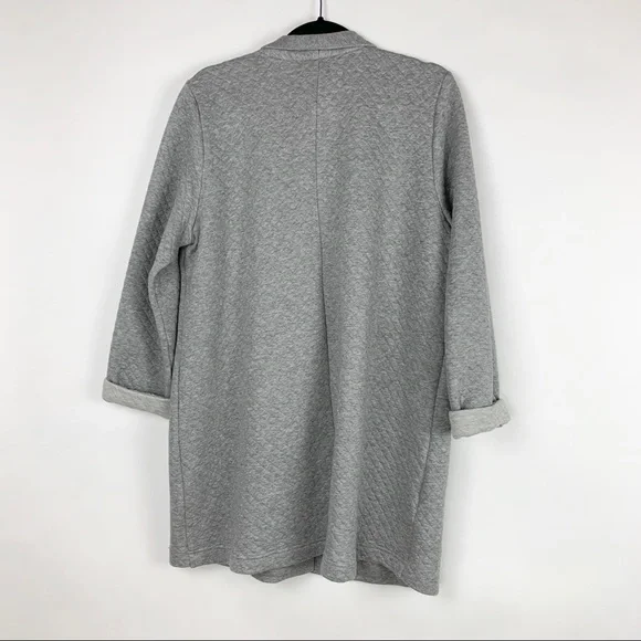 EILEEN FISHER Quilted Jersey Stand Collar Jacket - Picture 3 of 7